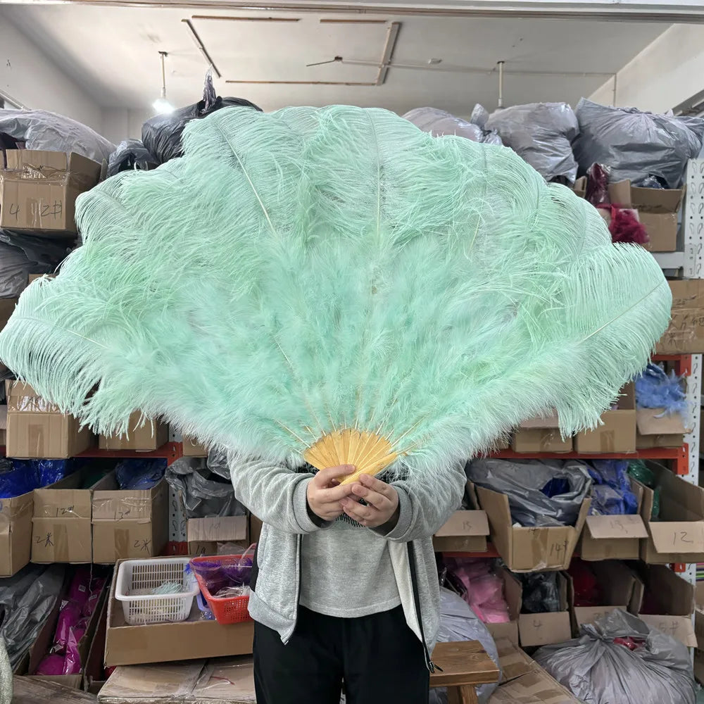 90CM Ostrich Feather Fans | Feather Fans | Wiccan Center