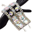 Glass Rhinestone Cuff