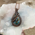 Sea Sediment Jasper Wire Wrap Pendant