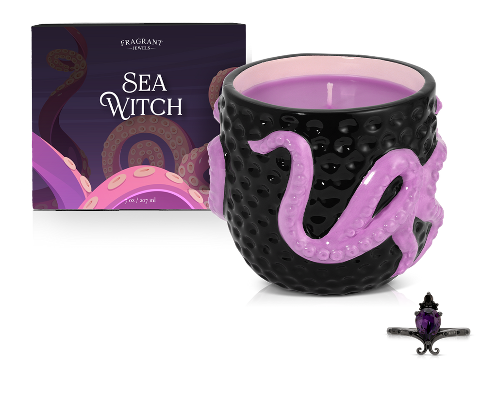 Sea Witch - Jewel Candle Ceramic | Jewel Candle | Wiccan Center