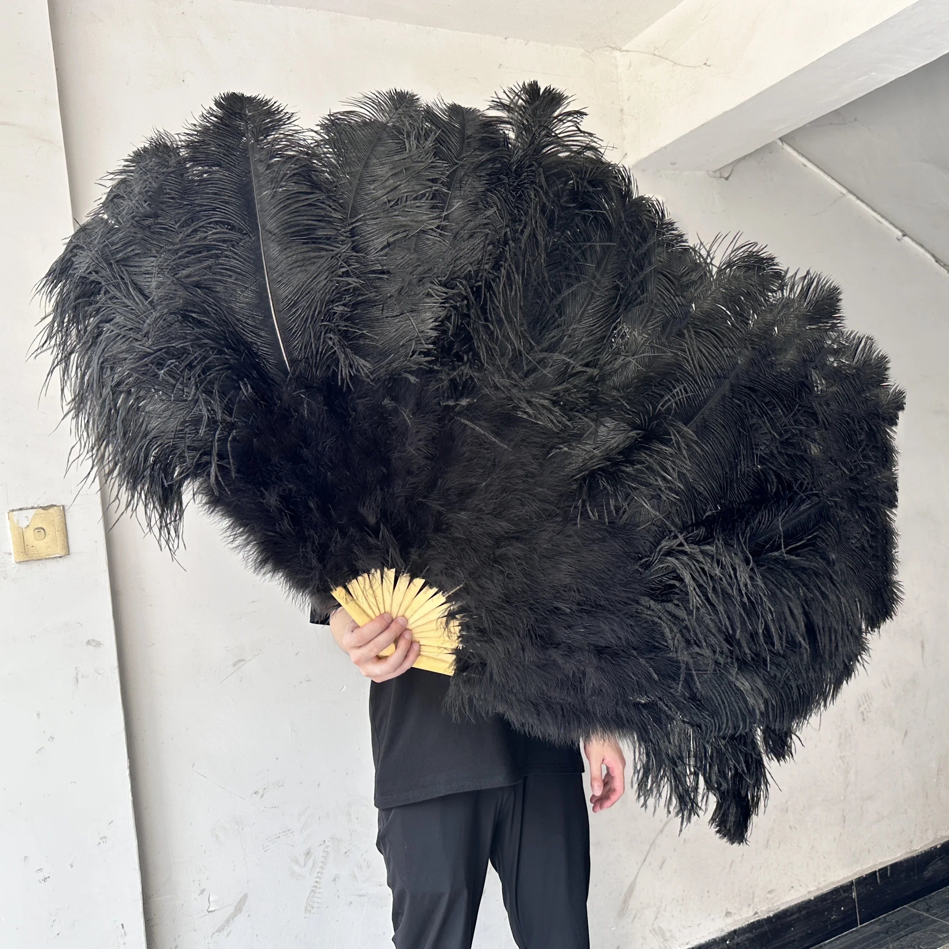 90CM Ostrich Feather Fans | Feather Fans | Wiccan Center