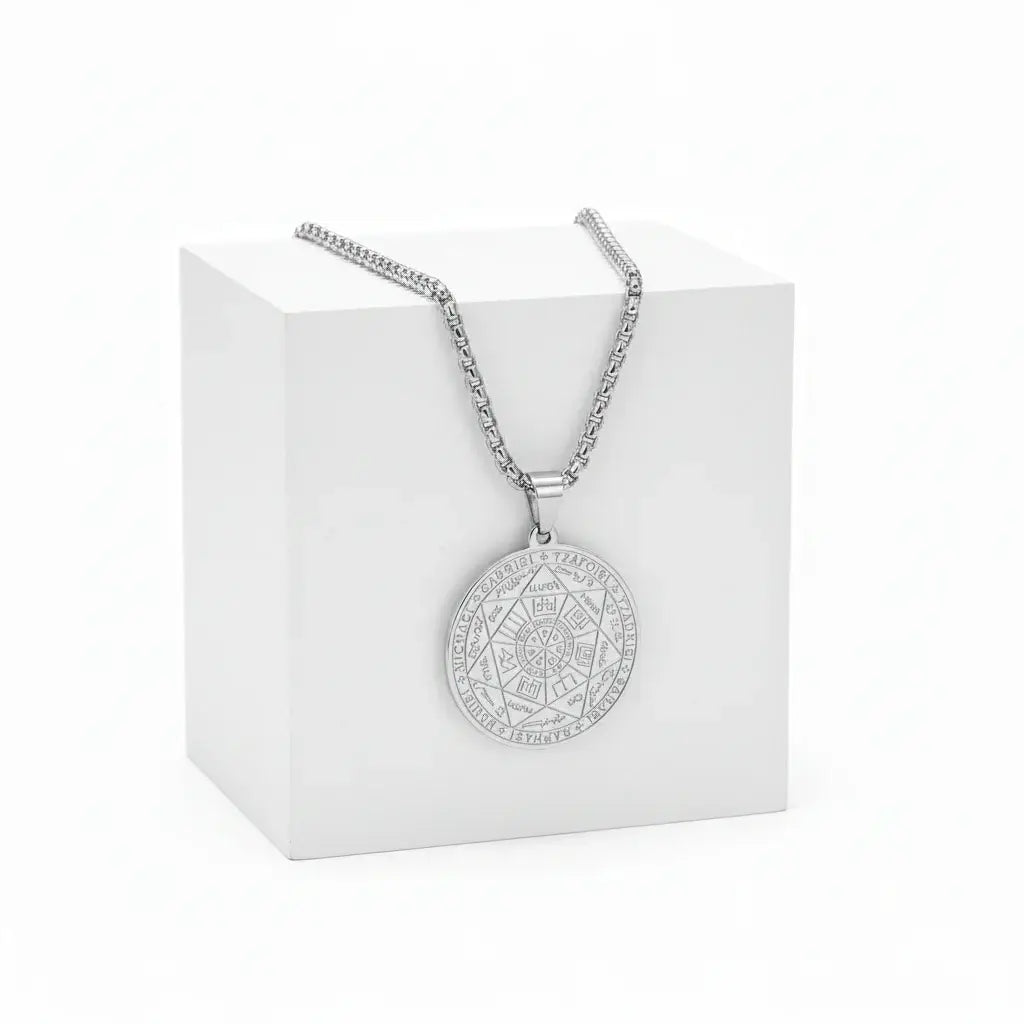 Seal of Solomon protection pendant Seven Archangels Amulet Necklace