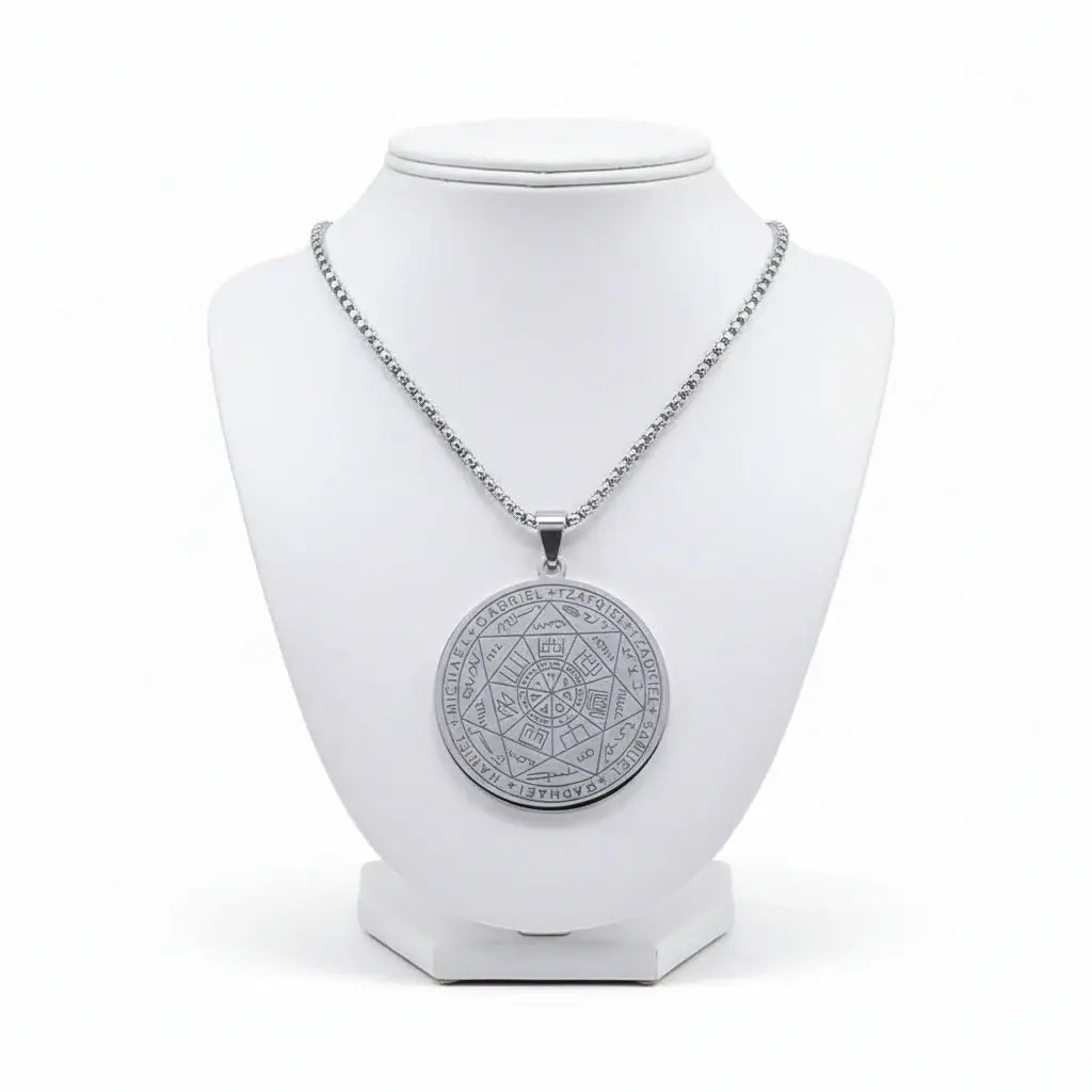 Seal of Solomon protection pendant Seven Archangels Amulet Necklace