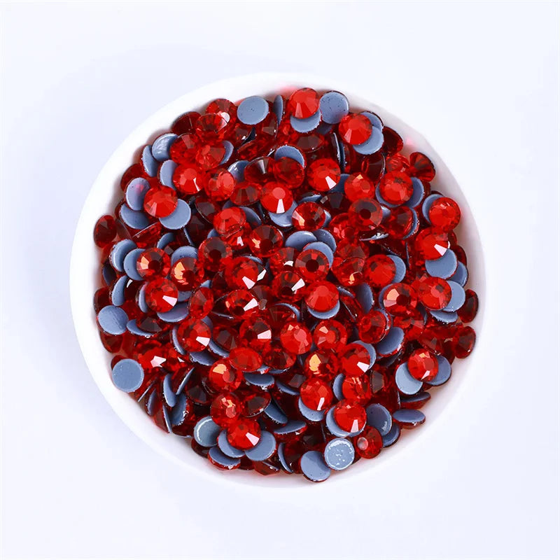 SS3-SS30 Red Series Hotfix Glass Flat-Back Rhinestones | Hotfix | Wiccan Center