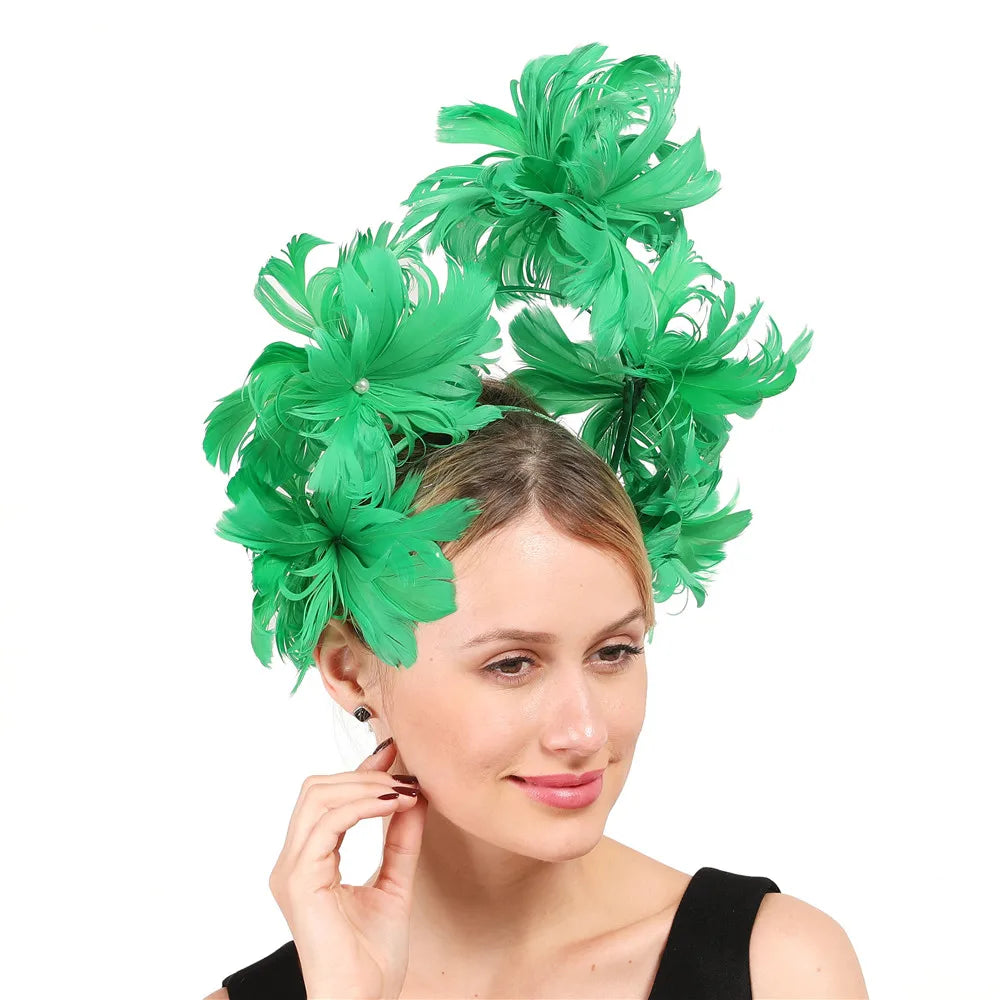 Feather Flower Headdress | Headpiece | Wiccan Center