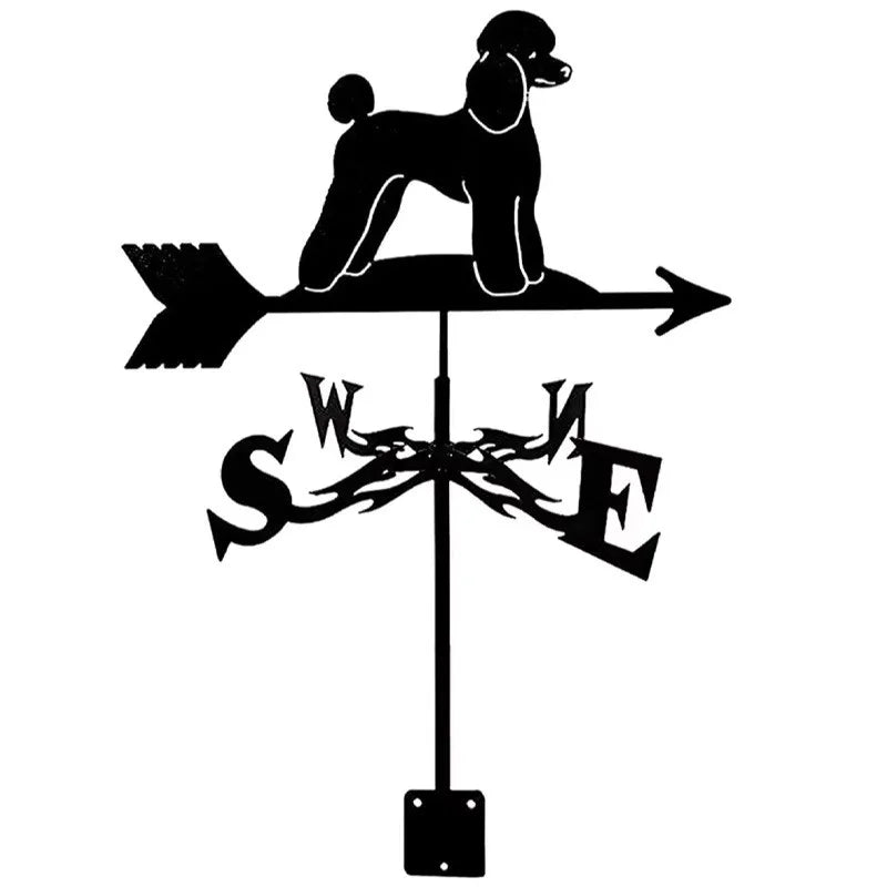 Metal Weathervane,Witch Iron Weather Vane,Sea Rover Wind Direction Indicator,Garden Decoration,Outdoor Roof Decoration,Gardening
