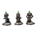 Skeleton Backflow Cone Burner - "See No Evil, Hear No Evil, Speak No Evil" | Incense Burner | Wiccan Center
