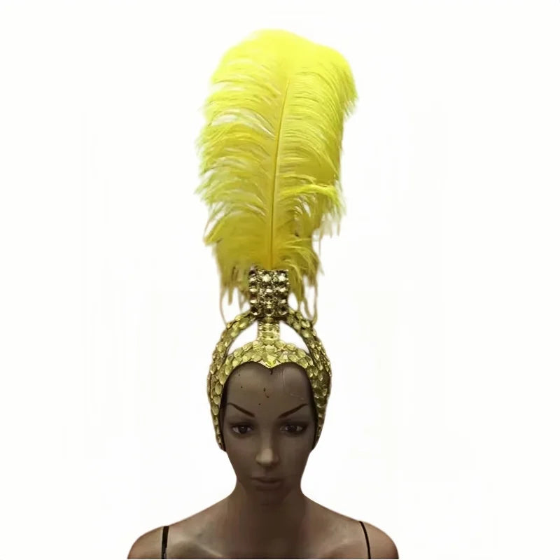 The Stardust Sahara – Mohawk Feather Carnival & Samba Headdress | Headdress | Wiccan Center
