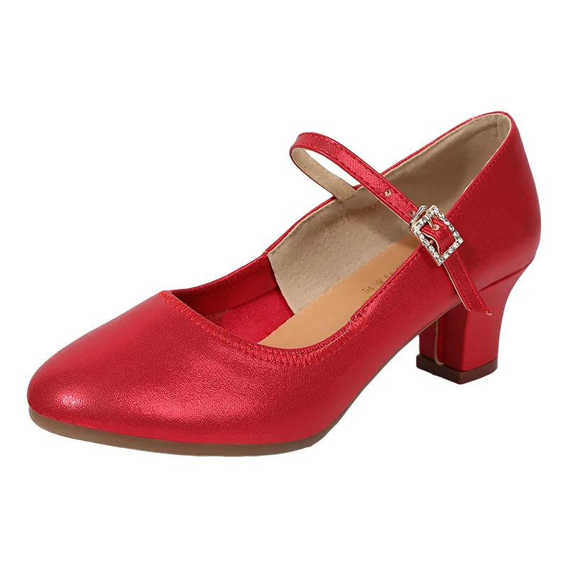 The Stardust Darling Mary Jane – Classic Block Heel Practice Shoe | Shoes | Wiccan Center