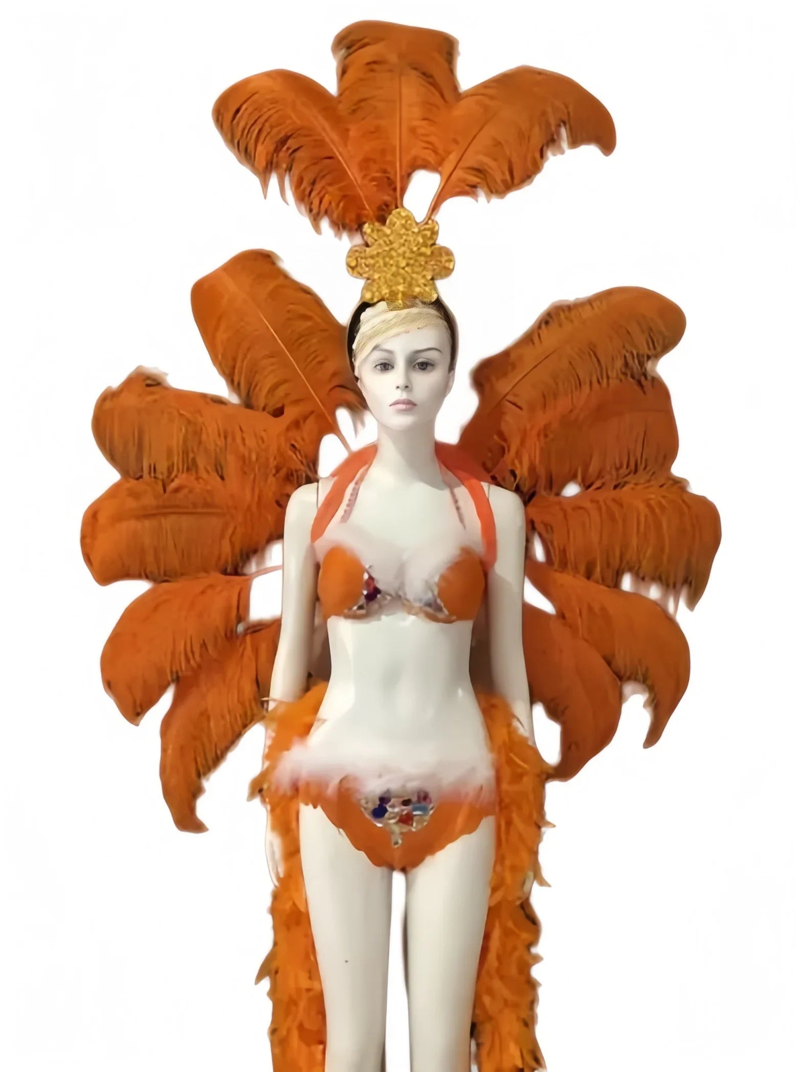 The Stardust Victoria Sovereign – Deluxe Angel Feather Wing & Headdress Stage Costume Set | Costume Sets | Wiccan Center