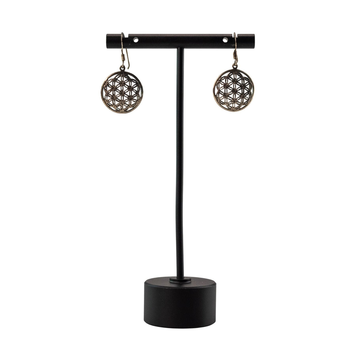 Flower of Life Sterling Silver Earrings