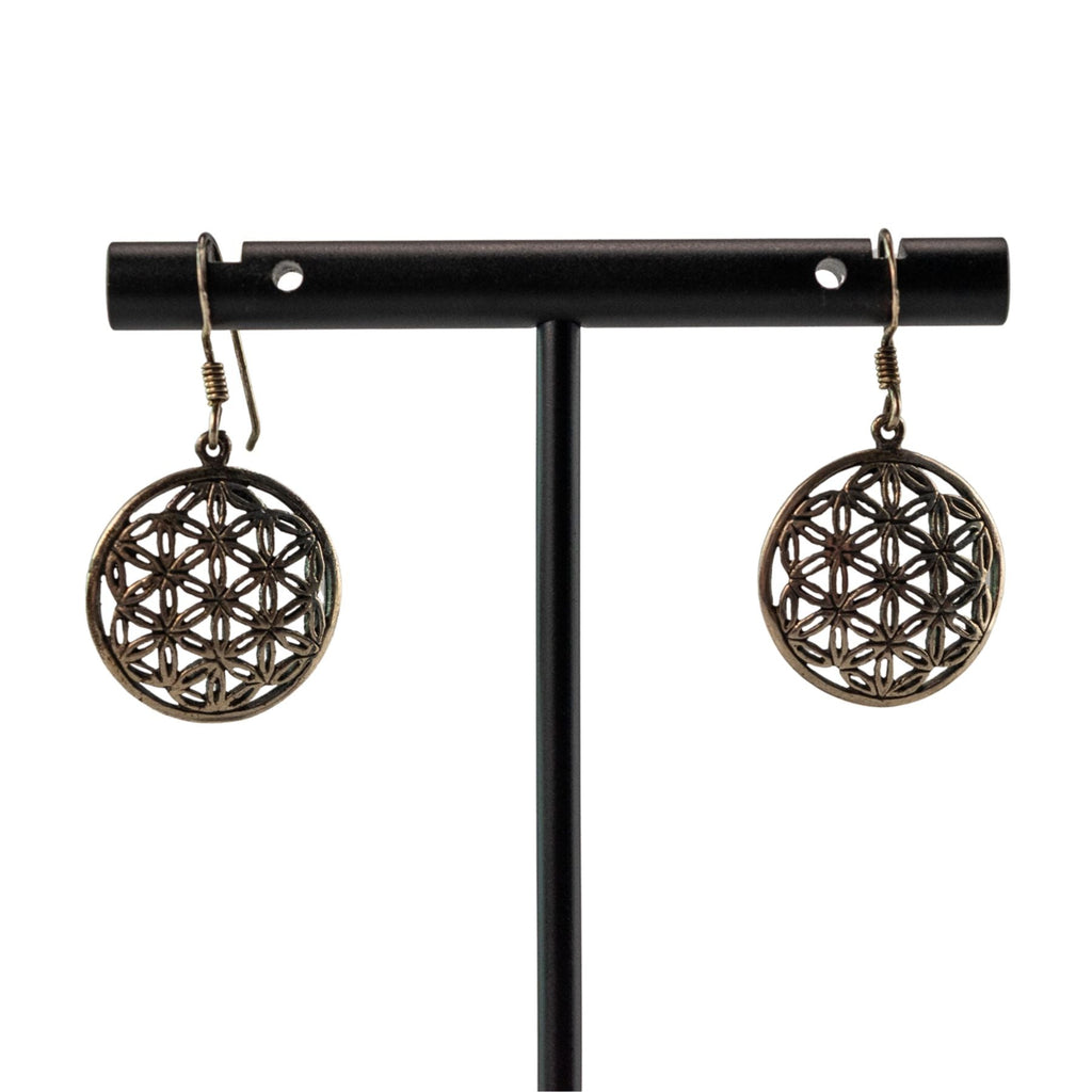Flower of Life Sterling Silver Earrings | | Wiccan Center