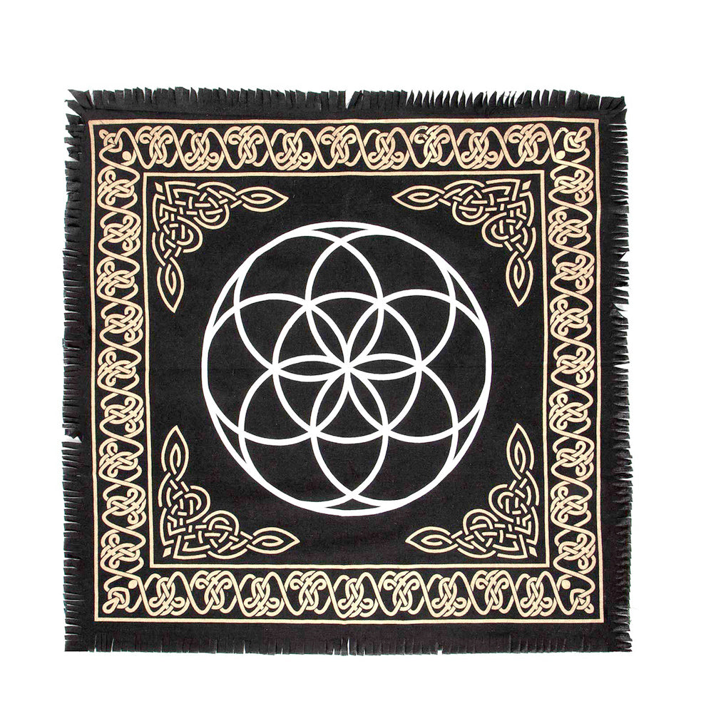 Seed of Life Altar Cloth 18" x 18" | Altar Cloth | Wiccan Center