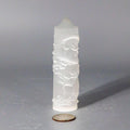 Selenite Shungite Crystal CNC Carved Dragon Tower Art | Towers | Wiccan Center