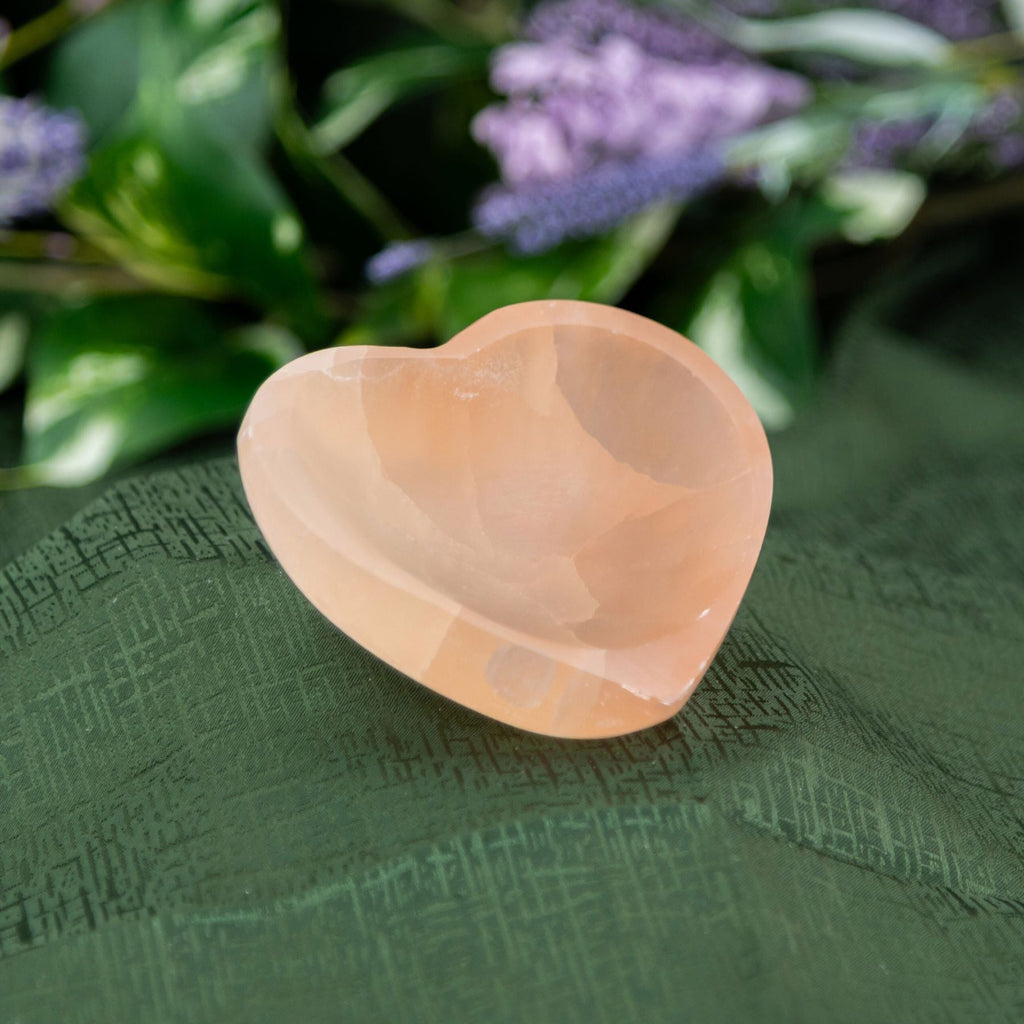 Red Selenite Heart Shaped Bowl | Religious Altars | Wiccan Center