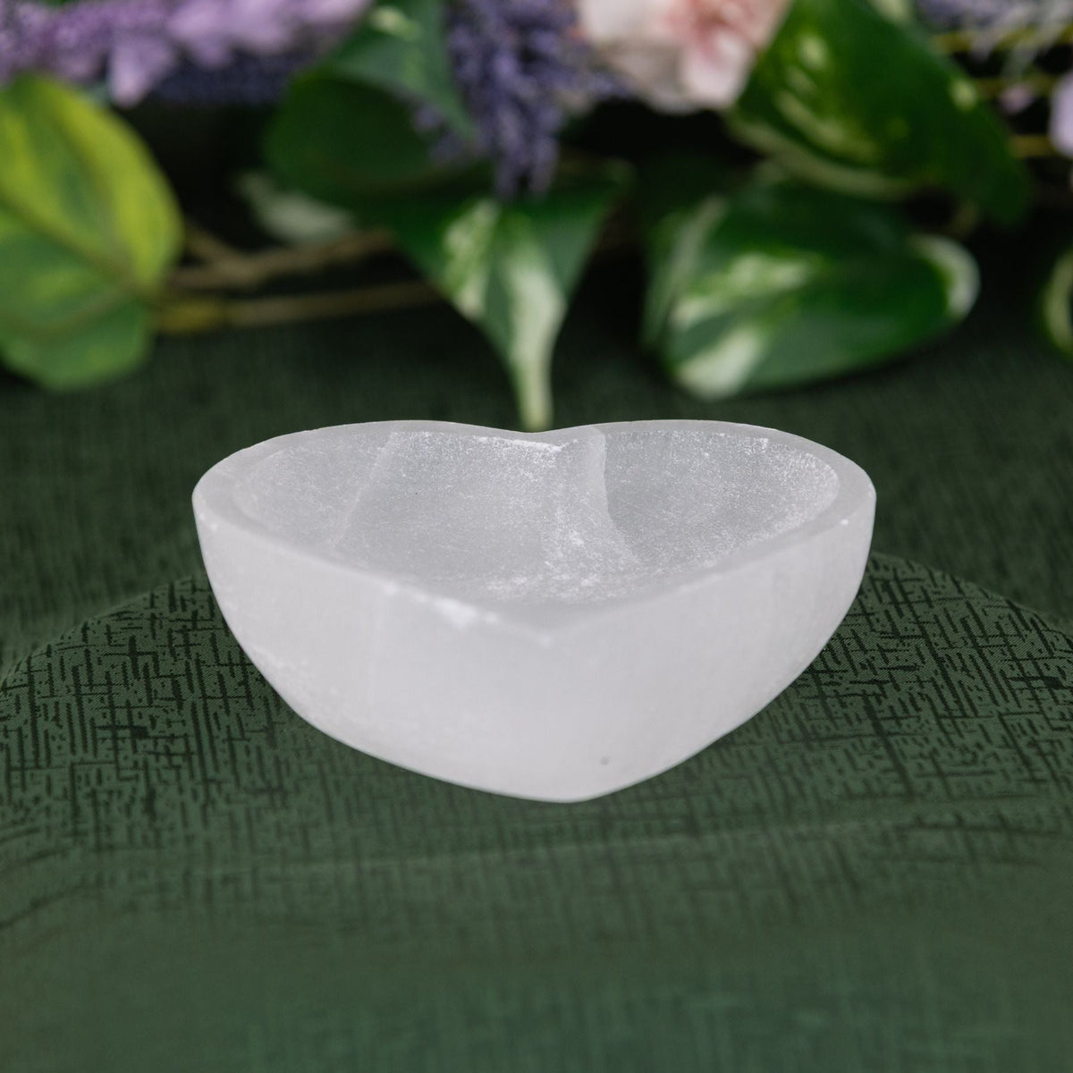Selenite Heart Shaped Bowl | Religious Items | Wiccan Center