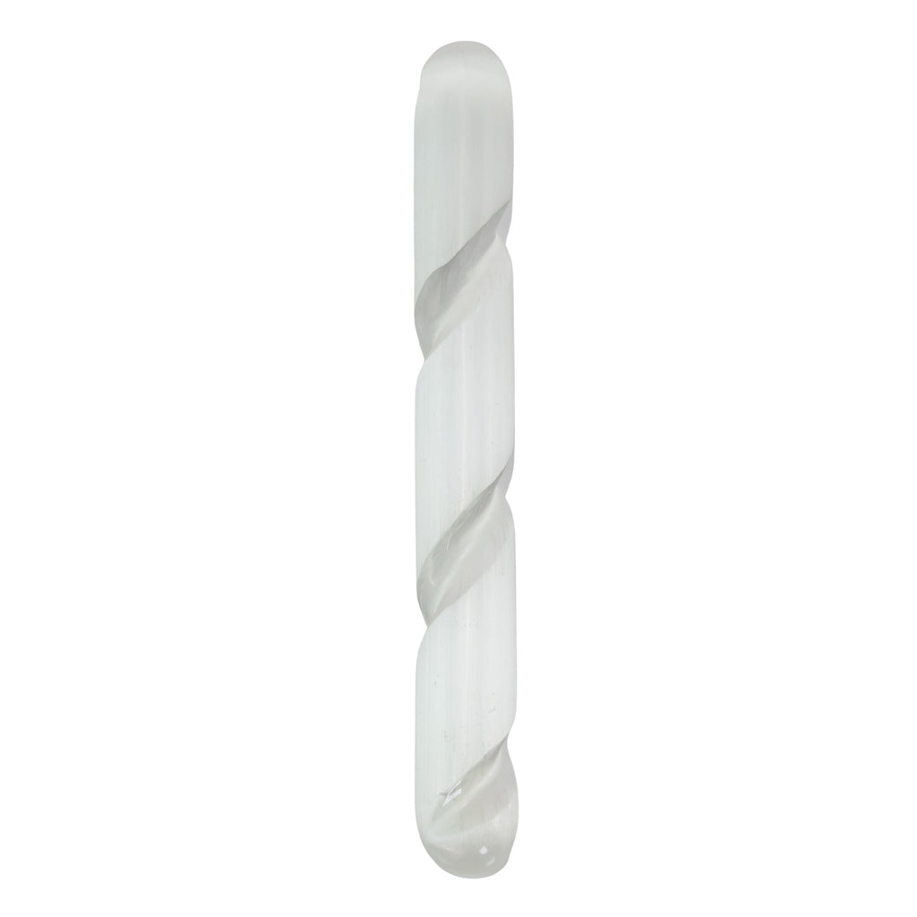 Selenite Spiral Massage Wand | | Wiccan Center