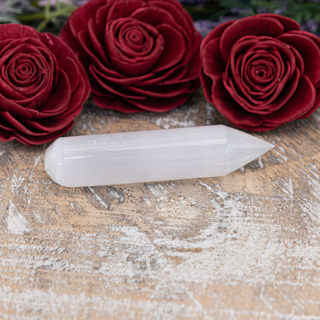 Selenite Wand with Point | Religious Items | Wiccan Center