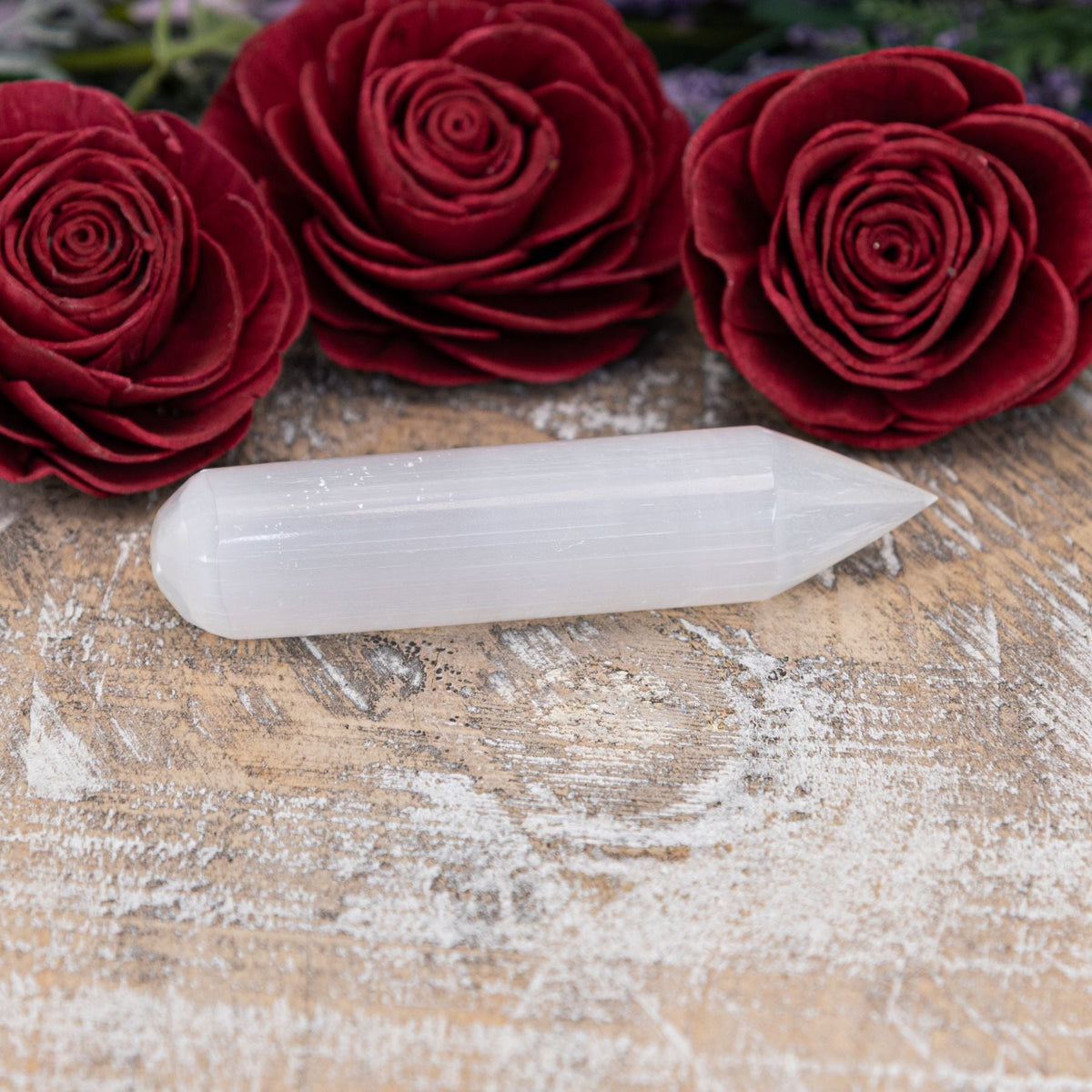 Selenite Wand with Point | Religious Items | Wiccan Center