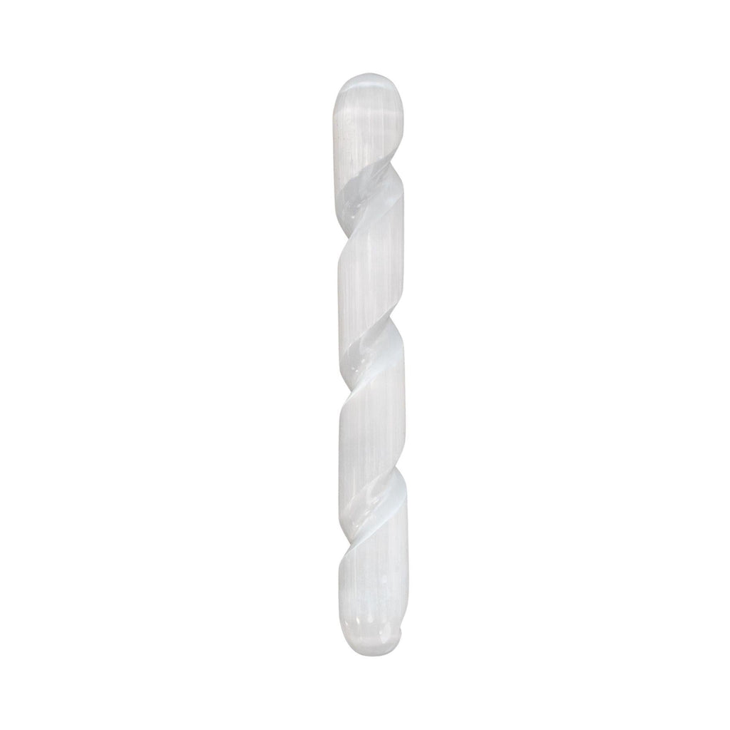Selenite Spiral Massage Wand | | Wiccan Center