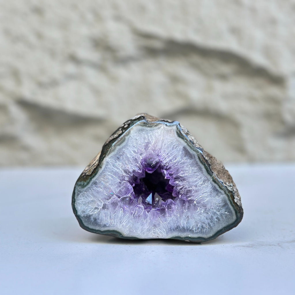 Semi precious stones, natural purple crystal | Amethyst Geodes | Wiccan Center