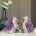 Set of 2 Huge Pieces Galaxy Amethyst Stone (4 Lb weight) | Amethyst Geodes | Wiccan Center