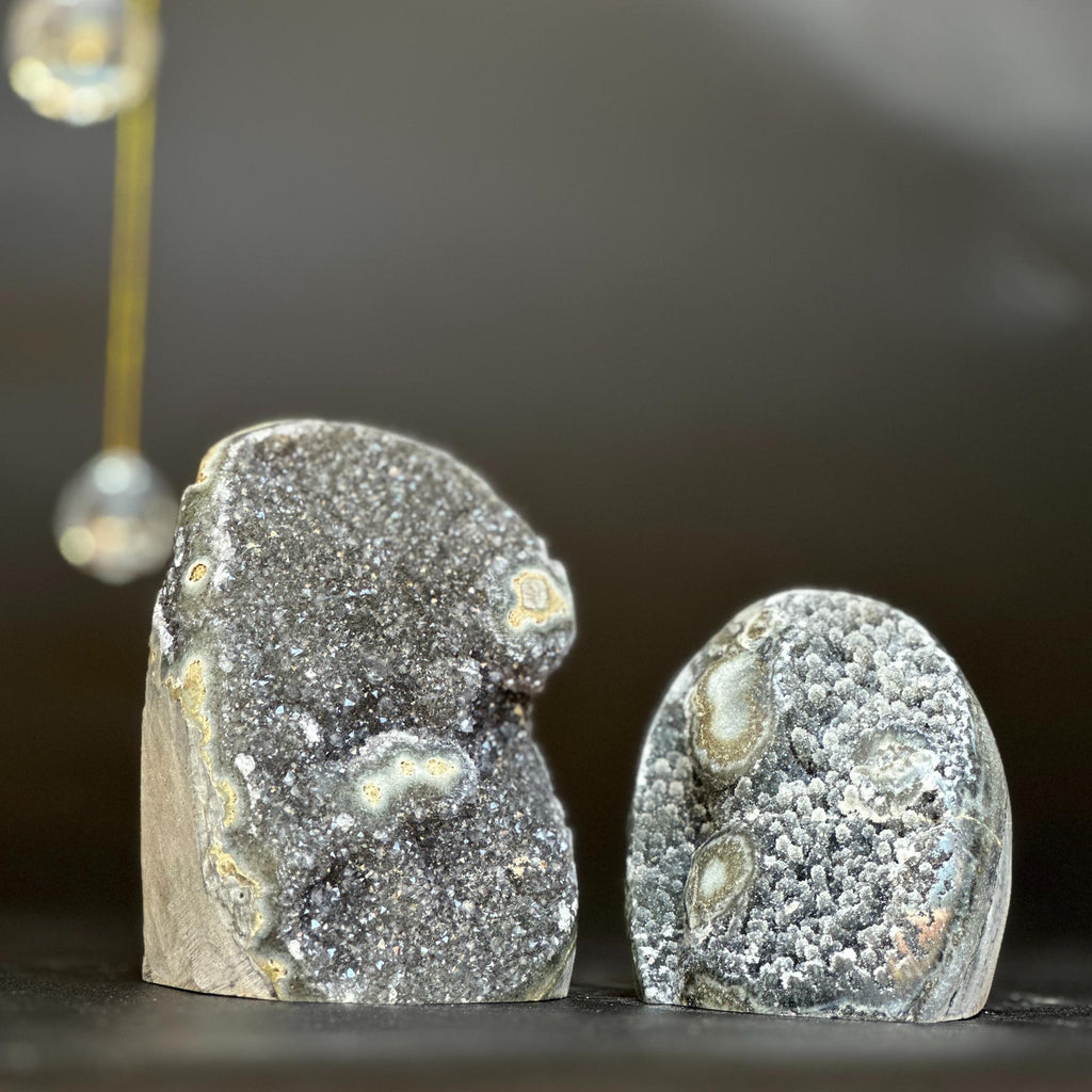 Set of 2 Sugar Amethyst Clusters | Rocks & Geodes | Wiccan Center