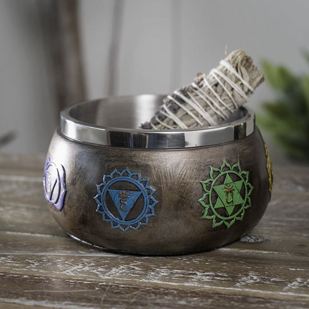 Seven Chakras Smudge Bowl | Cauldrons | Wiccan Center