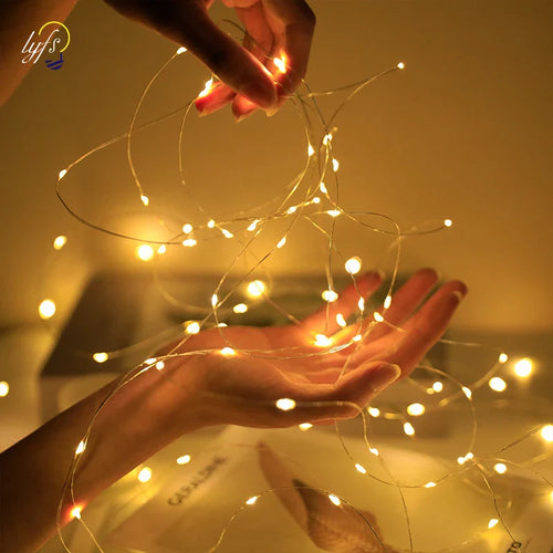 1/5/10pcs Fairy Lights String Button Battery Light Home Decor Living Bedroom Garden Christmas Wedding New Year Ornament Garland | | Wiccan Center