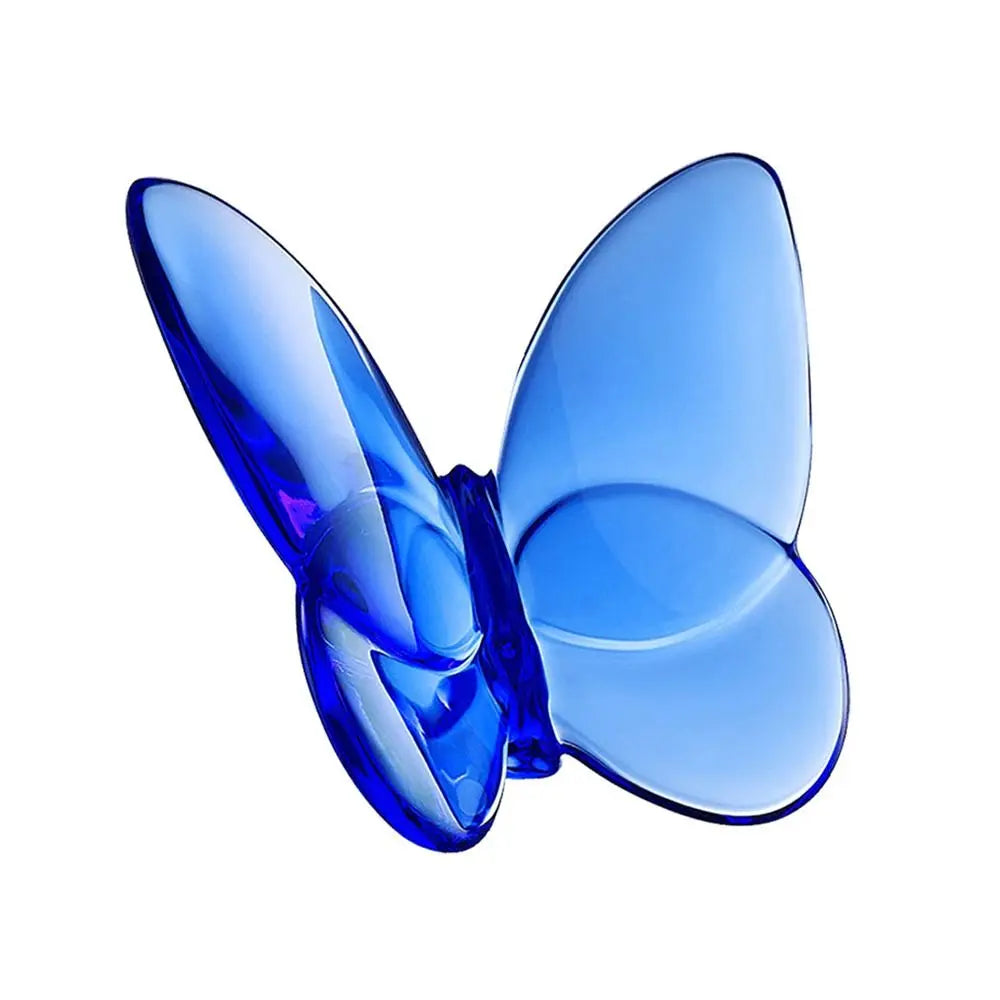 Multiple Color Crystal Butterfly Figurines Super Winkling Reflective Glass Butterfly Ornament Vivid Home Decor