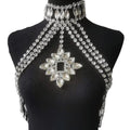 Glass Rhinestone Crystal Choker Body Adornment