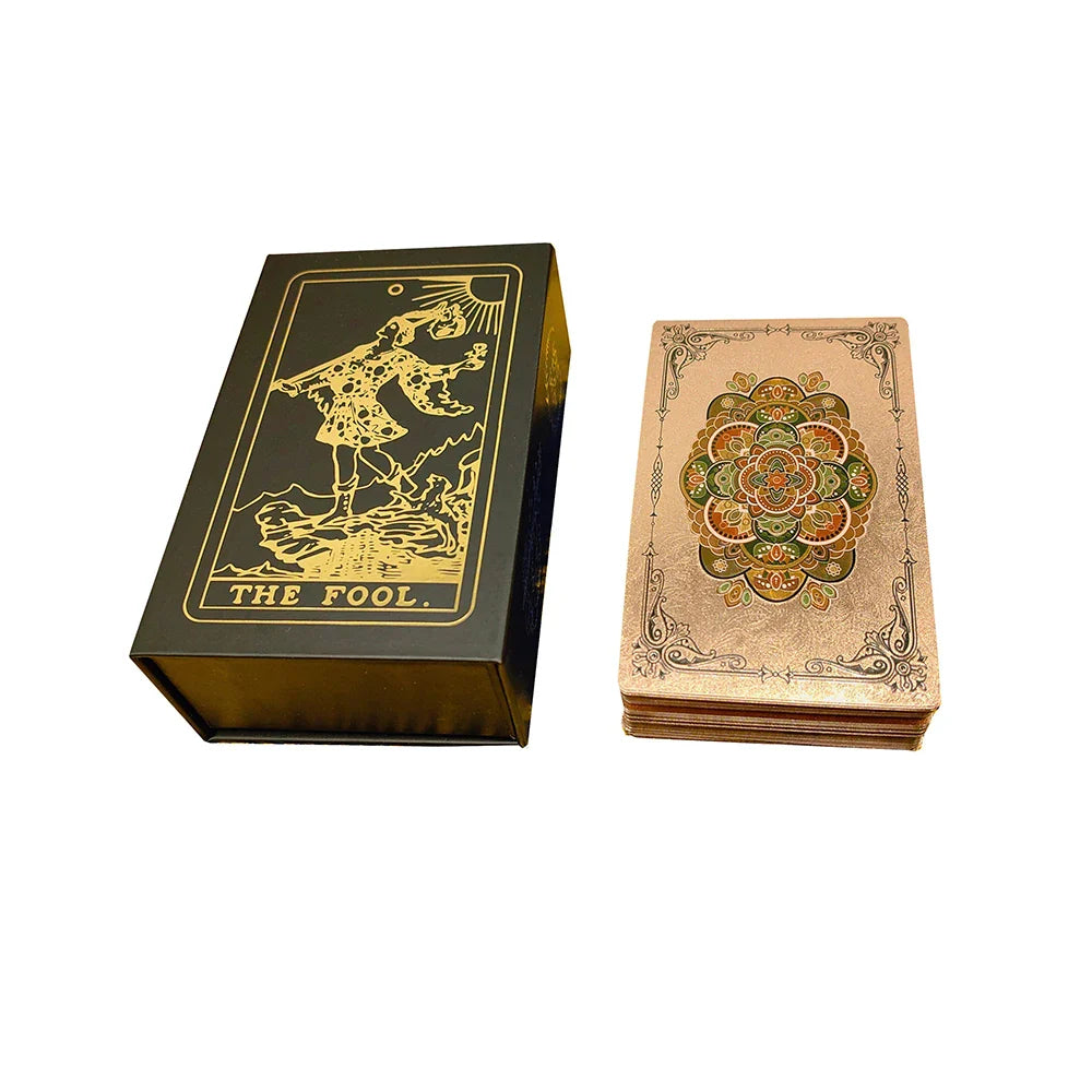 New Plastic Rider Waite Tarot Hot Stamping Gold Foil Tarot Exquisite Board Game Divination Cards For Collection | | Wiccan Center