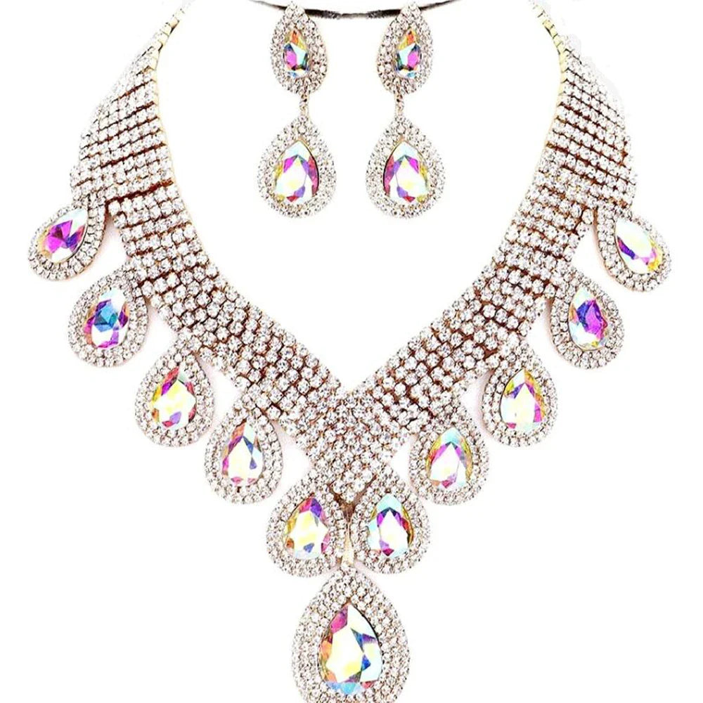 Rhinestone Drop Crystal Drop & Crystal Drop Set