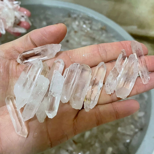 1000g/bag Bulk 100% Natural Clear Quartz Healing Crystal Point Wand Energy Stone Raw Rock Mineral Specimen Home Decor | | Wiccan Center