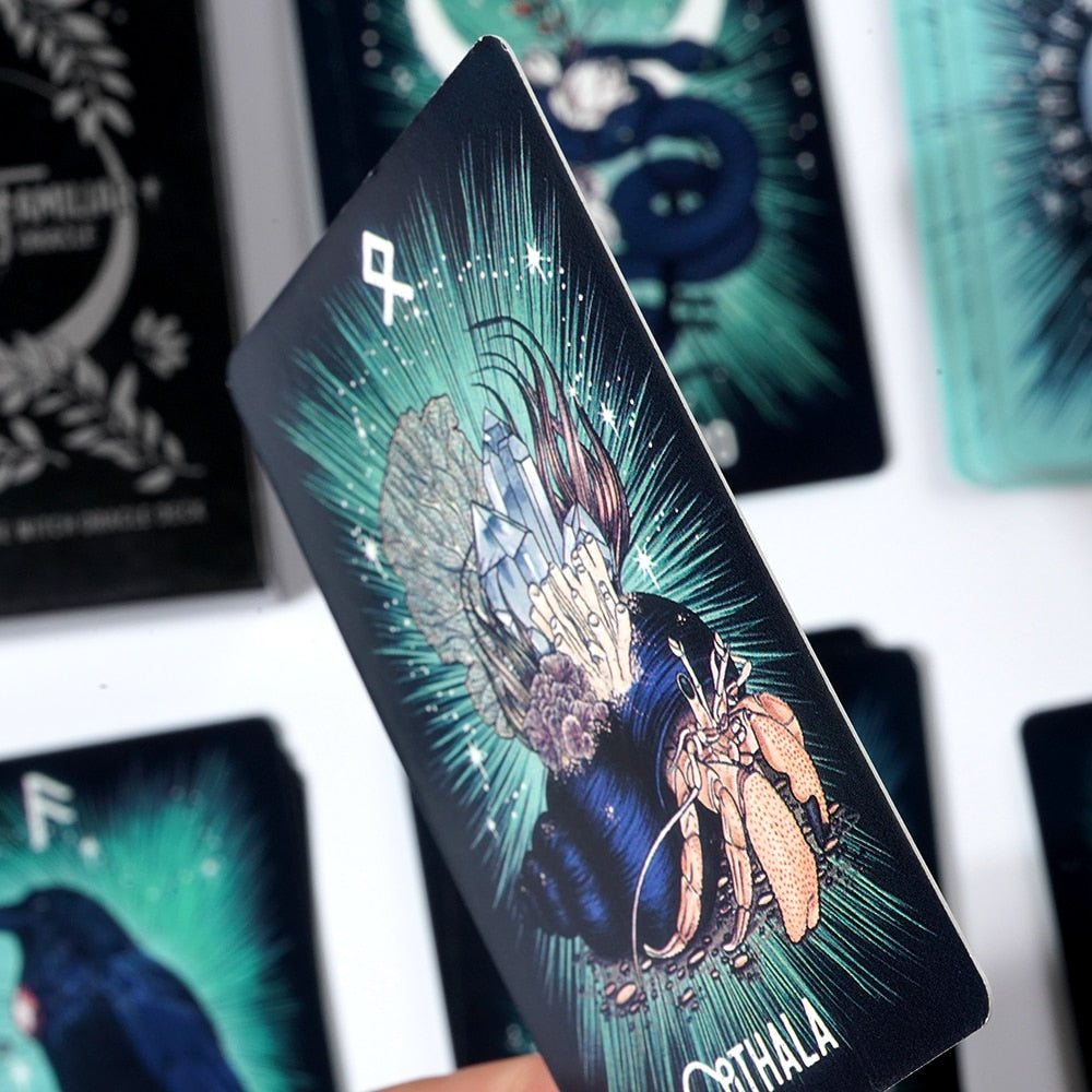 The Witch's Familiar Runic Oracle Cards | oracle deck | Wiccan Center