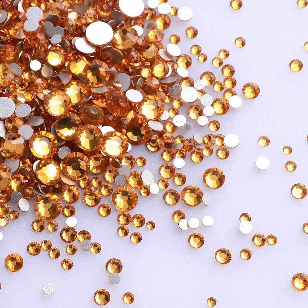 1440PCS SS3-SS20 Mix Size Non-Hotfix Glass FlatBack Rhinestones | Non-Hotfix | Wiccan Center