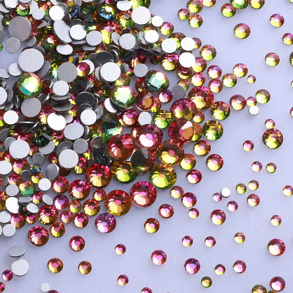 1440PCS SS3-SS20 Mix Size Non-Hotfix Glass FlatBack Rhinestones | Non-Hotfix | Wiccan Center