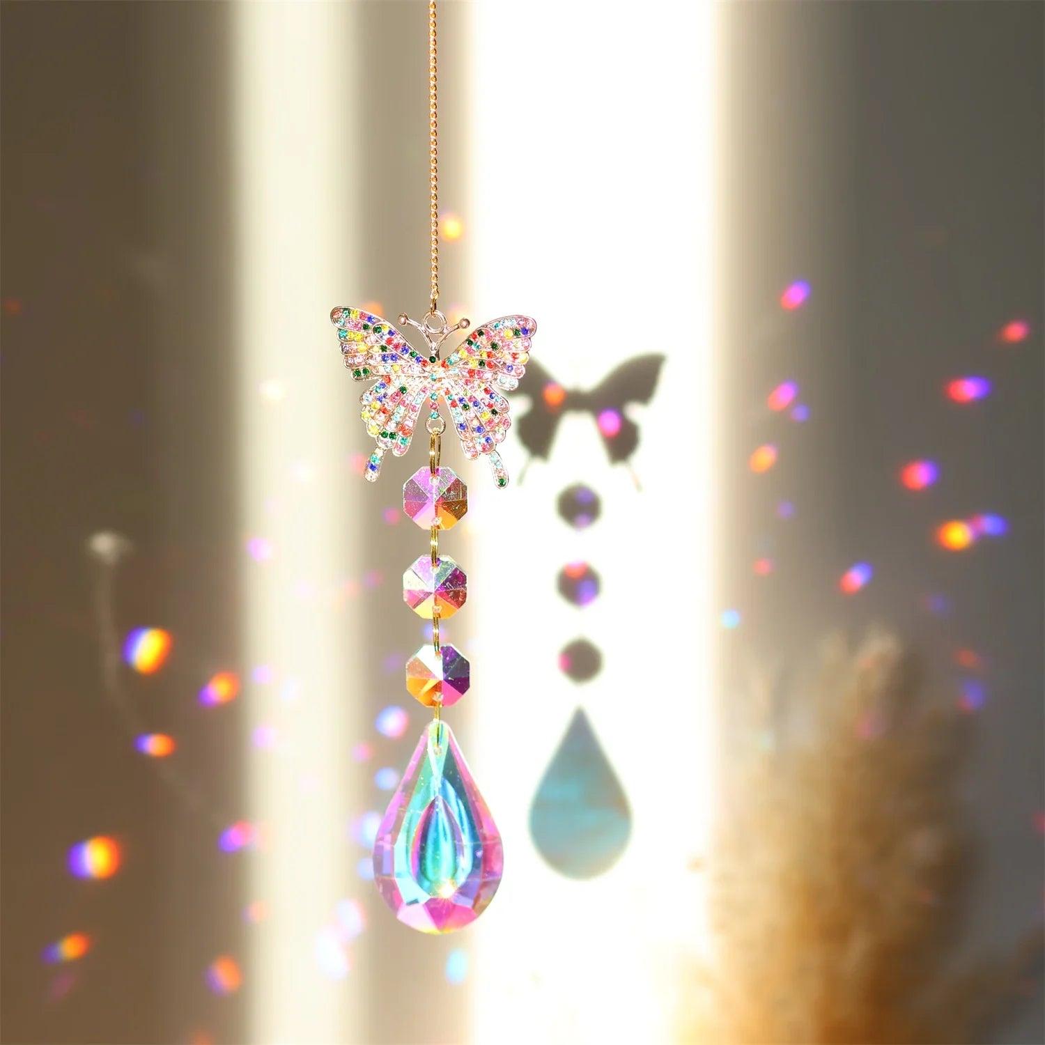 Colorful diamonds StarsMoonButterflies, sun garlands, gardening, light collection, Suncatcher accessories,indoor and outdoor | | Wiccan Center