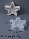 DIY Star Moon Plaster Tray Silicone Mold Creative Jewelry storage Plate Storage Box Flowerpot Ornament Making Mold Home Decor
