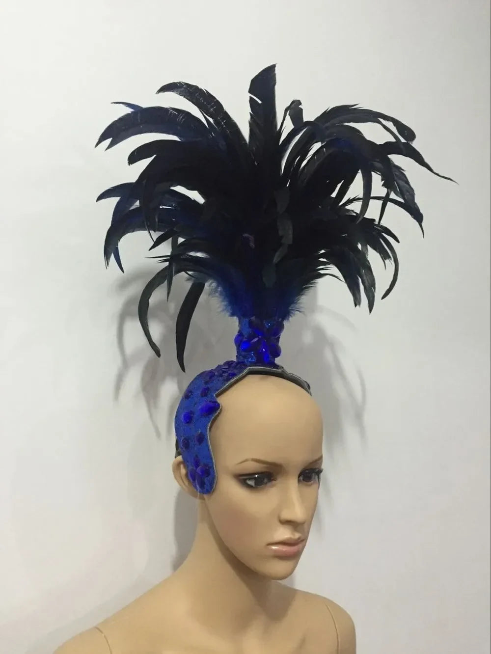 The Stardust Empress – Deluxe Feathered Samba & Carnival Crown