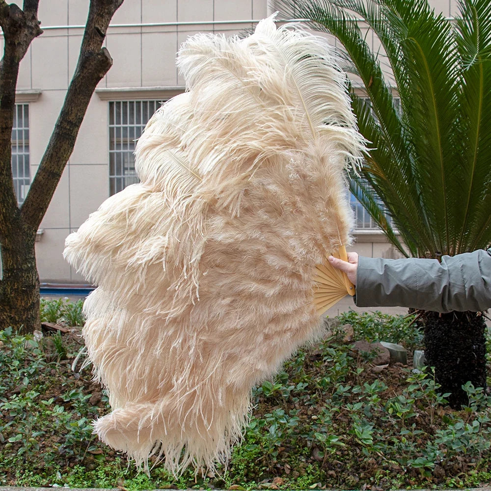 90CM Ostrich Feather Fans | Feather Fans | Wiccan Center