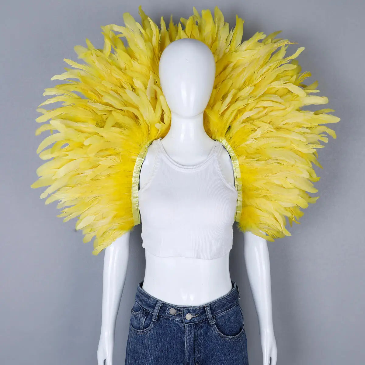 Festival Carnival Feather Shoulder Shawl | Feather Shawl | Wiccan Center