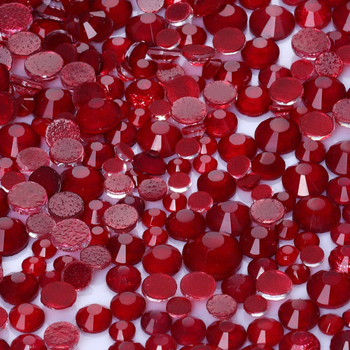 1440PC Mix Size SS6-SS20 Mocha Neon Glass FlatBack Non-Hotfix Rhinestones | Non-Hotfix | Wiccan Center