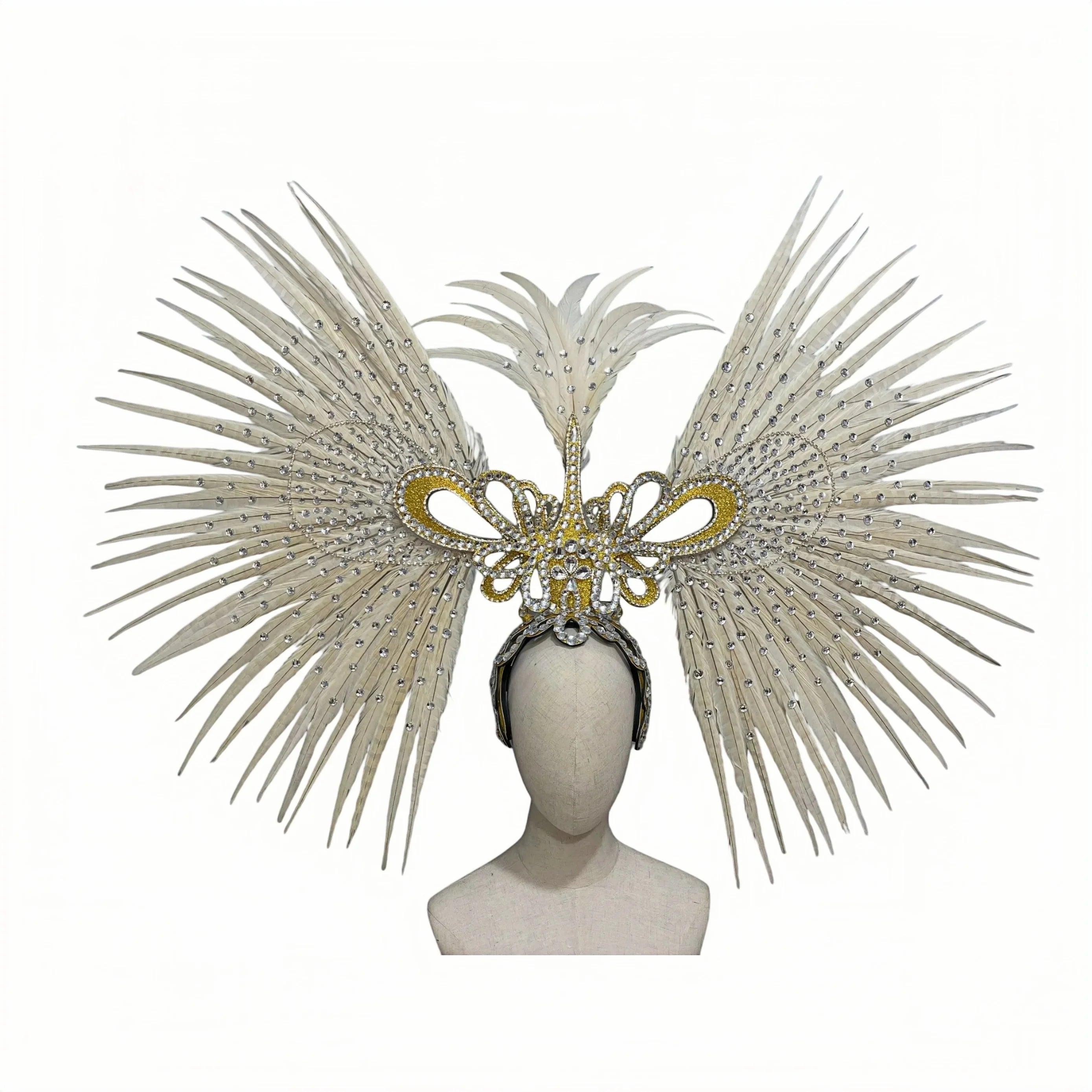The Stardust Tropicana Samba Crown – Feather & Rhinestone Stage Headdress | Headdress | Wiccan Center