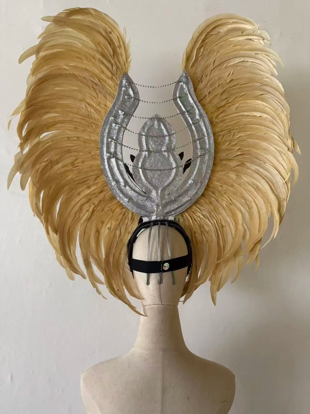 The Stardust Aurora Feather Headdress – Light Purple Cabaret & Carnival Crown