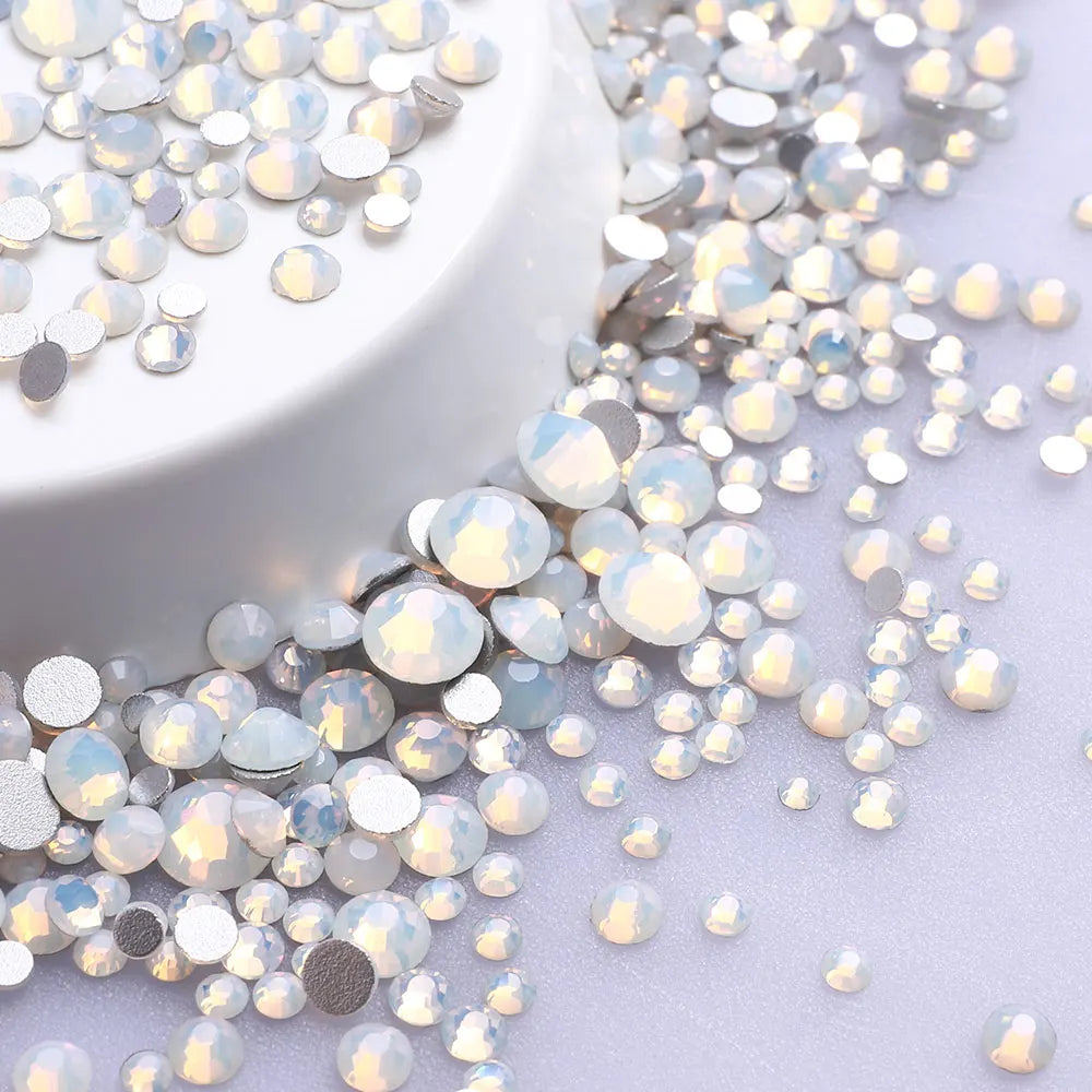 1440PCS SS3-SS20 Mix Size Non-Hotfix Glass FlatBack Rhinestones | Non-Hotfix | Wiccan Center