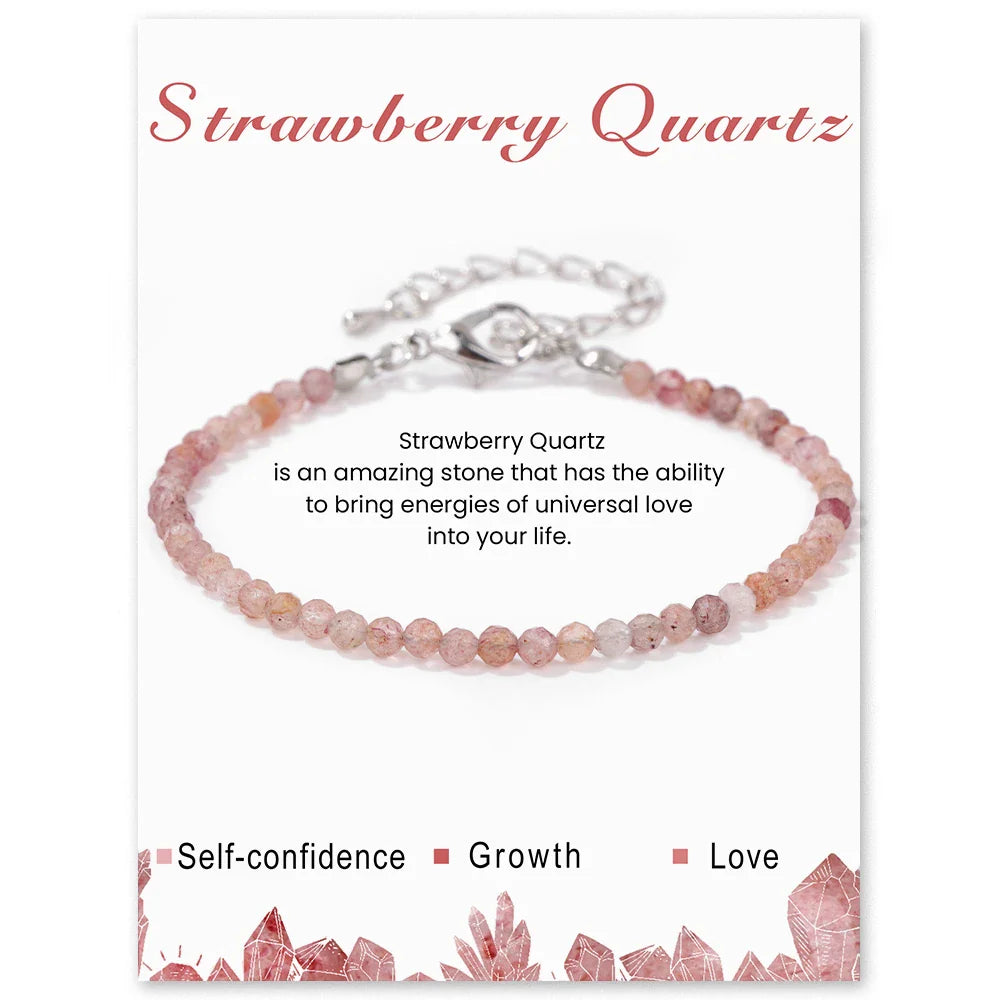 Faceted Gemstone Bead Bracelets