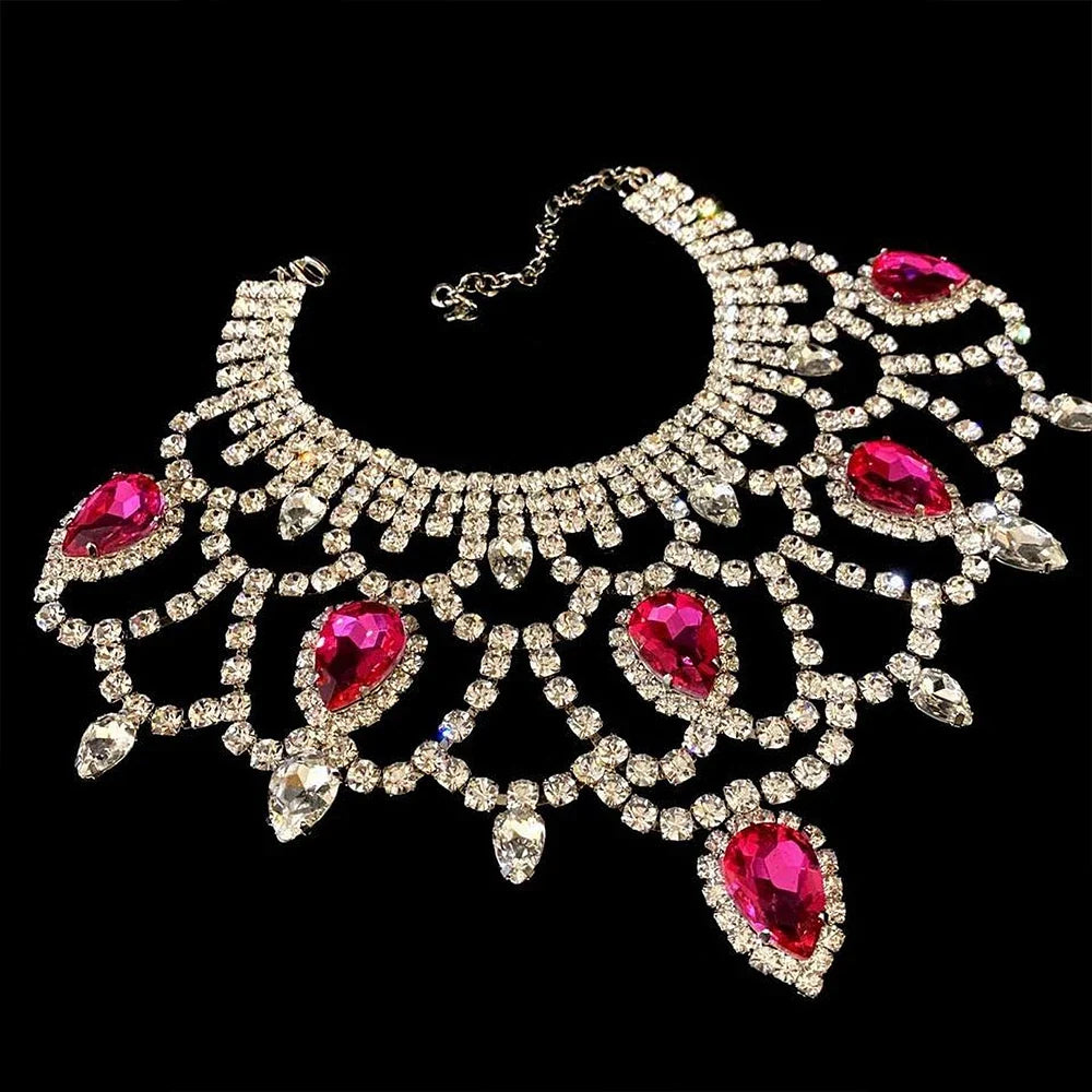 Rhinestone Water Drop Crystal Drop | Necklaces | Wiccan Center