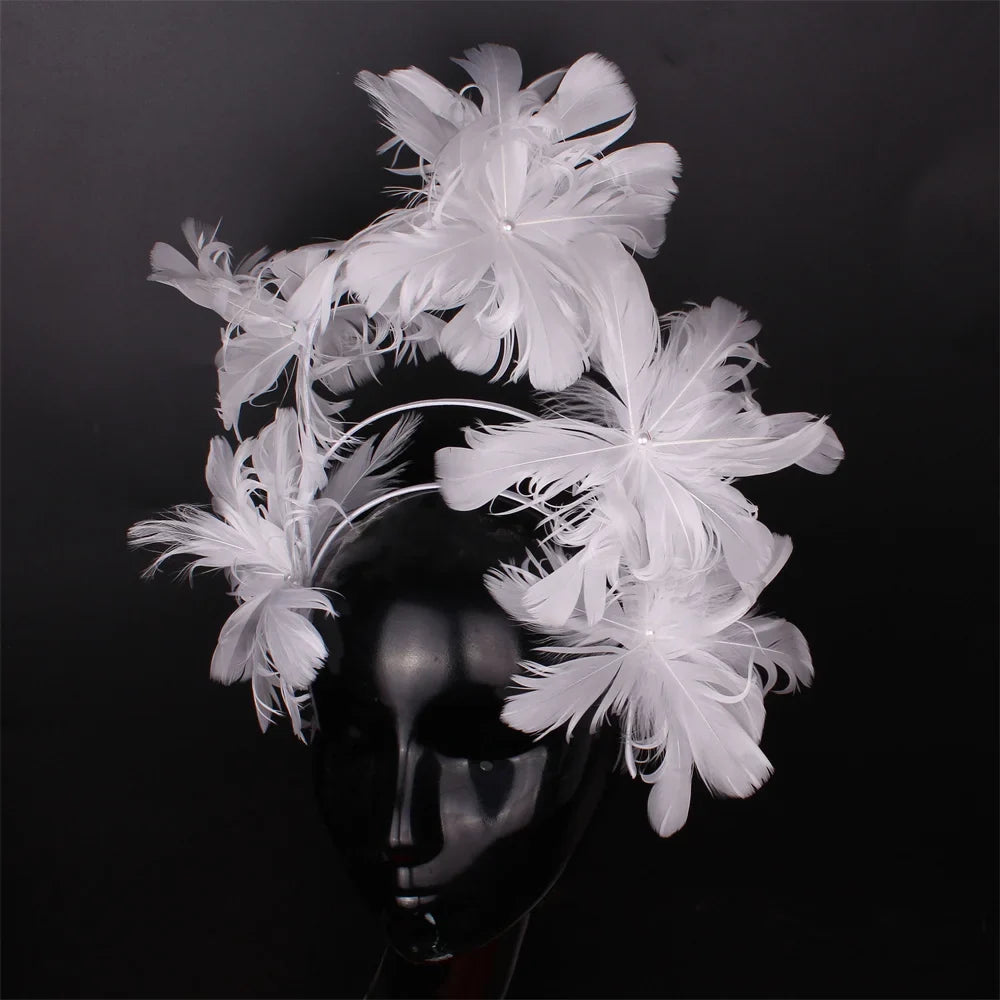 Feather Flower Headdress | Headpiece | Wiccan Center