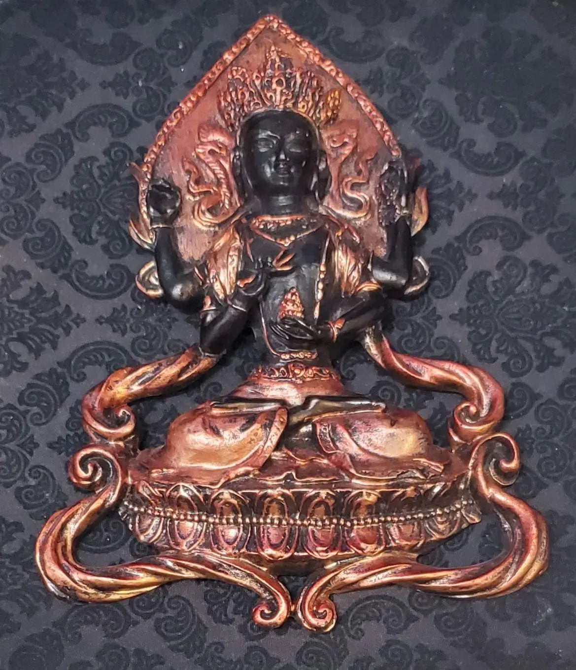 Chenrezig Wall Plaque 6" (Avalokiteshvara) Bodhisattva of Compassion | Home Decor | Wiccan Center